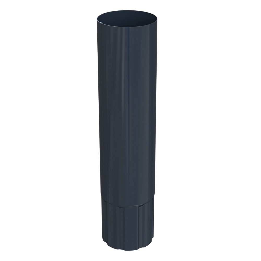 Труба ⌀90 mm 1000 mm GLC Steel 125*90 mm RAL7024 Серый графит